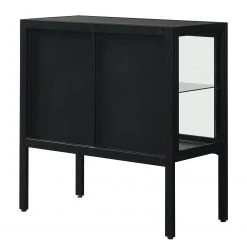 Loftscape Kommode Aregno - Glas / Metall - Schwarz -Schlafzimmer Verkaufe DE 1000241511 210113 13514500092 DETAILS P000000001000241511