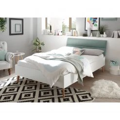 Maison Belfort Bettgestell Lindry II - Weiß / Mintgrün -Schlafzimmer Verkaufe DE 1000243840 210129 17341000136 MOOD DETAILS P000000001000243840 mood