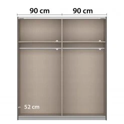 Rauch Orange Schwebetürenschrank Bangkok I - Breite: 181 cm -Schlafzimmer Verkaufe DE 1000251434 210316 07162100049 SKETCH DETAILS P000000001000251434 sketch