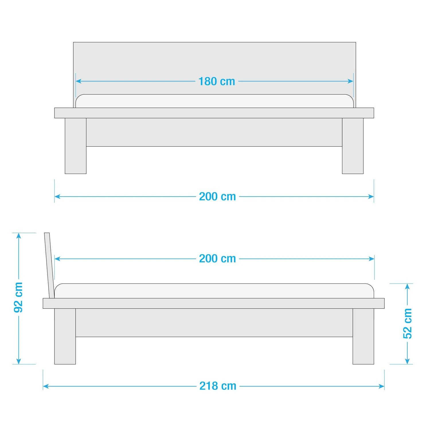 Ars Natura Massivholzbett Valleroy - 180 x 200cm 5 Ars Natura Massivholzbett Valleroy - 180 x 200cm – Bild 5