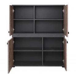 Trendteam Kommode Stripe II - Altholz Dekor / Grau -Schlafzimmer Verkaufe DE 1000256963 210409 12324600046 DETAILS P000000001000256963