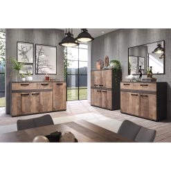 Trendteam Kommode Stripe II - Altholz Dekor / Grau -Schlafzimmer Verkaufe DE 1000256963 210831 16215000033 MOOD DETAILS P000000001000256963 mood