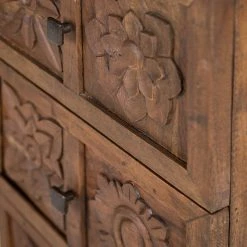 Wolf-Möbel Kommode Carving - Akazie massiv -Schlafzimmer Verkaufe DE 1000257008 220520 036 DETAILS P000000001000257008