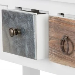 Ridgevalley Konsolentisch Itzehoe - Paulownia massiv - Weiß / Braun -Schlafzimmer Verkaufe DE 1000257196 210430 13001200056 DETAILS P000000001000257196