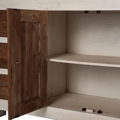 Wolf-Möbel Kommode Maison I - Akazie massiv - Akazie Stone / Antik Weiß -Schlafzimmer Verkaufe DE 1000257219 220406 050 DETAILS P000000001000257219