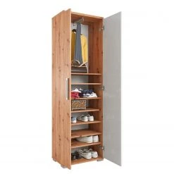 Maja Möbel Garderobenschrank Vendo - Asteiche Dekor / Hochglanz Weiß -Schlafzimmer Verkaufe DE 1000257966 210629 06412200077 DETAILS P000000001000257966