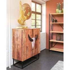 Naturoo Kommode Muhu - Mango massiv / Metall - Mango / Schwarz -Schlafzimmer Verkaufe DE 1000259765 210421 08210100029 MOOD DETAILS P000000001000259765 mood