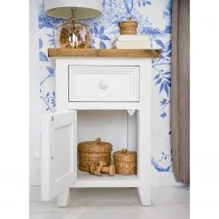 Maison Belfort Nachtkommode Balignton - Kiefer massiv - Weiß -Schlafzimmer Verkaufe DE 1000260753 220126 13522900031 MOOD DETAILS P000000001000260753 mood