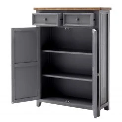 Maison Belfort Vertiko Balignton - Kiefer massiv - Grau -Schlafzimmer Verkaufe DE 1000260760 211116 13020100340 DETAILS P000000001000260760