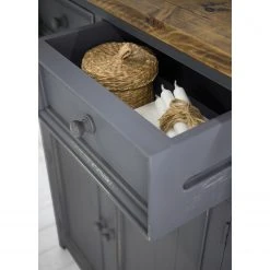 Maison Belfort Vertiko Balignton - Kiefer massiv - Grau -Schlafzimmer Verkaufe DE 1000260760 220126 13523000056 DETAILS P000000001000260760