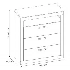Red Living Kommode Buzan II - Altholz Dekor / Anthrazit -Schlafzimmer Verkaufe DE 1000261638 210430 11480600010 SKETCH DETAILS P000000001000261638 sketch