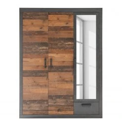 Red Living Drehtürenschrank Buzan - Altholz Dekor / Anthrazit - Breite: 150 cm -Schlafzimmer Verkaufe DE 1000261652 210430 11491100043 DETAILS P000000001000261652