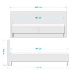 Loftscape Polsterbett Playas - Silber - 180 x 200cm - H4 -Schlafzimmer Verkaufe DE 1000262852 210525 15353100175 SKETCH DETAILS P000000001000262852 sketch