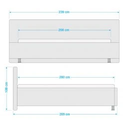 Loftscape Gestellbett Valdrome - Anthrazit - 200 x 200cm -Schlafzimmer Verkaufe DE 1000262987 210525 15401000624 SKETCH DETAILS P000000001000262987 sketch