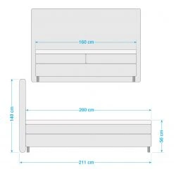 Loftscape Boxspringbett Peetri - Silber - 160 x 200cm -Schlafzimmer Verkaufe DE 1000264820 210517 17403400238 SKETCH DETAILS P000000001000264820 sketch
