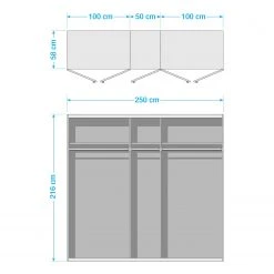 Fresh to go Drehtürenschrank Kapstadt - Breite: 250 cm -Schlafzimmer Verkaufe DE 1000265183 210806 16490300059 SKETCH DETAILS P000000001000265183 sketch