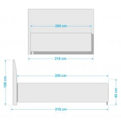 Loftscape Polsterbett Luna I - 200 x 200cm -Schlafzimmer Verkaufe DE 1000268623 210618 12205800132 SKETCH DETAILS P000000001000268623 sketch
