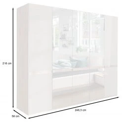 Wiemann Drehtürenschrank Barcelona III - Höhe: 216 cm - Breite: 250 cm - 3 -Schlafzimmer Verkaufe DE 1000269835 210813 11183700131 SKETCH DETAILS P000000001000269835 sketch