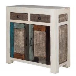 Wolf-Möbel Kommode Goa White - Mango teilmassiv - Mango Vintage Weiß