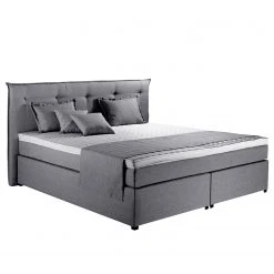 Loftscape Boxspringbett Heiko - Silber - 200 x 200cm - H3