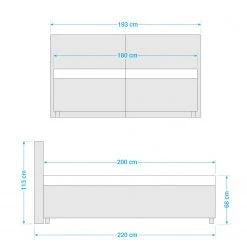 Loftscape Polsterbett Hilda II - Silber -Schlafzimmer Verkaufe DE 1000273281 210625 11314100621 SKETCH DETAILS P000000001000273281 sketch