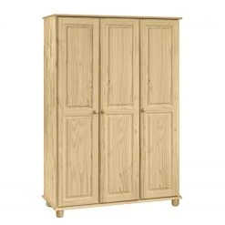 Naturoo Garderobenschrank Bekasi III - Kiefer massiv