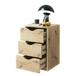 Loftscape Nachtkommode Caham - Eiche Artisan Dekor - 3 -Schlafzimmer Verkaufe DE 1000278325 210713 13300000091 DETAILS P000000001000278325