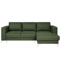 Fredriks Ecksofa Summer - Webstoff Mavie: Dunkelgrün - Longchair davorstehend rechts - Mit Schlaffunktion -Schlafzimmer Verkaufe DE 1000279799 211217 13143400735 DETAILS P000000001000279799