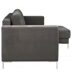 Fredriks Ecksofa Summer - Samt Vaia: Dunkelgrau - Longchair davorstehend rechts - Mit Schlaffunktion -Schlafzimmer Verkaufe DE 1000279810 211217 13144000862 DETAILS P000000001000279810