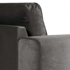 Fredriks Ecksofa Summer - Samt Vaia: Dunkelgrau - Longchair davorstehend rechts - Mit Schlaffunktion -Schlafzimmer Verkaufe DE 1000279810 211217 13144000906 DETAILS P000000001000279810