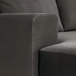 Fredriks Ecksofa Summer - Samt Vaia: Dunkelgrau - Longchair davorstehend rechts - Mit Schlaffunktion -Schlafzimmer Verkaufe DE 1000279810 211217 13144000917 DETAILS P000000001000279810