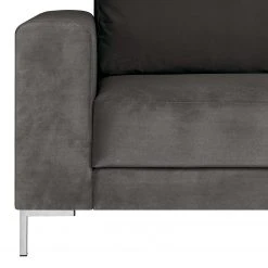 Fredriks Ecksofa Summer - Samt Vaia: Dunkelgrau - Longchair davorstehend rechts - Mit Schlaffunktion -Schlafzimmer Verkaufe DE 1000279810 211217 13144100939 DETAILS P000000001000279810