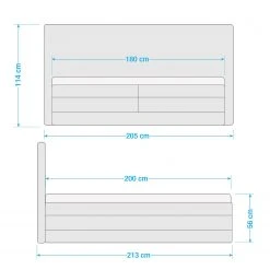 Loftscape Boxspringbett Naumburg - Schlamm -Schlafzimmer Verkaufe DE 1000281856 210916 10545800601 SKETCH DETAILS P000000001000281856 sketch