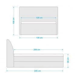 Loftscape Polsterbett Paddington - Anthrazit - 120 x 200cm -Schlafzimmer Verkaufe DE 1000281900 210916 10550000643 SKETCH DETAILS P000000001000281900 sketch