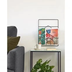 Loftscape Beistelltisch Rachel - Glas / Metall - Marmor Weiß Dekor / Schwarz -Schlafzimmer Verkaufe DE 1000282690 210729 06154300057 MOOD DETAILS P000000001000282690 mood