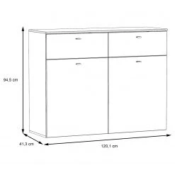 Loftscape Kommode Corey - Eiche Dekor / Grau -Schlafzimmer Verkaufe DE 1000282737 211109 144348000523 SKETCH DETAILS P000000001000282737 sketch