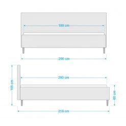 Meise.möbel Polsterbett Mattis II - Grau - 180 x 200cm -Schlafzimmer Verkaufe DE 1000285792 210824 13330300051 SKETCH DETAILS P000000001000285792 sketch