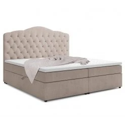 Loftscape Boxspringbett Miriam - Beige - 200 x 200cm