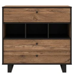 Red Living Kommode Trylith - Eiche Rustikal Dekor / Schwarz -Schlafzimmer Verkaufe DE 1000295077 211125 144852000039 DETAILS P000000001000295077