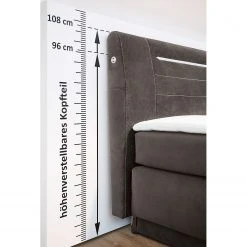 Loftscape Boxspringbett Michel - Grau -Schlafzimmer Verkaufe DE 1000297596 211005 14313100090 DETAILS P000000001000297596