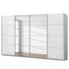 Schwebetürenschrank SKØP gloss reflect - Hochglanz Weiß / Seidengrau - Höhe: 236 cm - Breite: 360 cm - 4