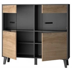 Norrwood Kommode Argenteuil II - Eiche Artisan Dekor / Schwarz -Schlafzimmer Verkaufe DE 1000304816 211027 10511700151 DETAILS P000000001000304816