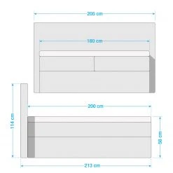 Loftscape Polsterbett Skaland - Microfaser Zari: Creme -Schlafzimmer Verkaufe DE 1000307939 211217 113316001026 SKETCH DETAILS P000000001000307939 sketch