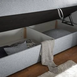 Loftscape Polsterbett Lolland - Webstoff Denga: Silber -Schlafzimmer Verkaufe DE 1000307941 211217 11311500374 DETAILS P000000001000307941