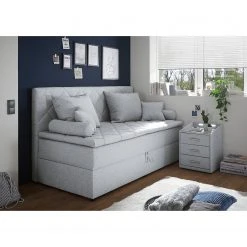 Loftscape Polsterbett Lolland - Webstoff Denga: Silber -Schlafzimmer Verkaufe DE 1000307941 211217 11311900331 MOOD DETAILS P000000001000307941 mood