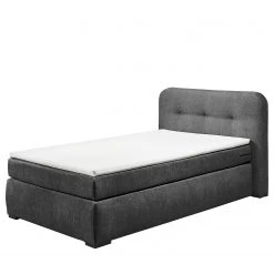 Loftscape Boxspringbett Le Roy - Microvelours Thala: Anthrazit - 120 x 200cm -Schlafzimmer Verkaufe DE 1000307953 211217 11315100398 DETAILS P000000001000307953