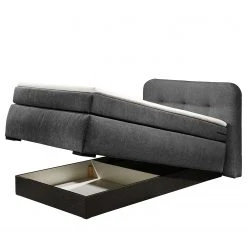 Loftscape Boxspringbett Le Roy - Microvelours Thala: Anthrazit - 120 x 200cm -Schlafzimmer Verkaufe DE 1000307953 211217 11315500416 DETAILS P000000001000307953