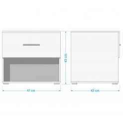 Rauch Blue Nachtkommode Ryba -Schlafzimmer Verkaufe DE 1000310504 211124 0834320000503 SKETCH DETAILS P000000001000310504 sketch