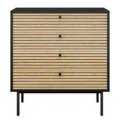 Red Living Kommode Uckerby I - Echtholzfurnier - Eiche / Schwarz -Schlafzimmer Verkaufe DE 1000310533 211125 111835000112 DETAILS P000000001000310533