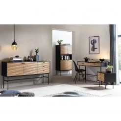 Red Living Kommode Uckerby II - Echtholzfurnier - Eiche / Schwarz -Schlafzimmer Verkaufe DE 1000310534 211125 111835000106 MOOD DETAILS P000000001000310534 mood